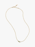Missoma emerald solitaire trio necklace gold 45cm - British product