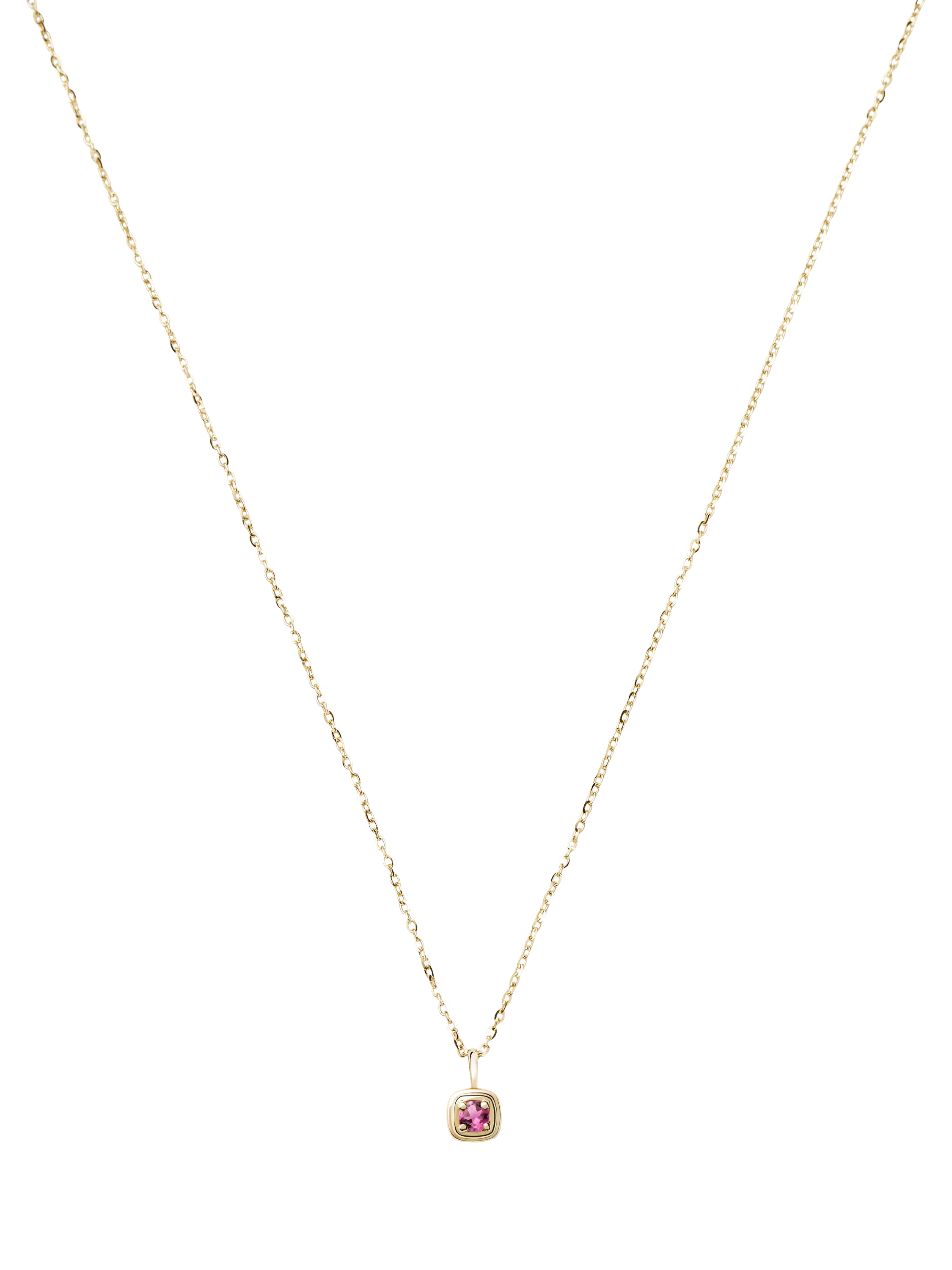 Missoma 14ct gold tourmaline pendant necklace - British product