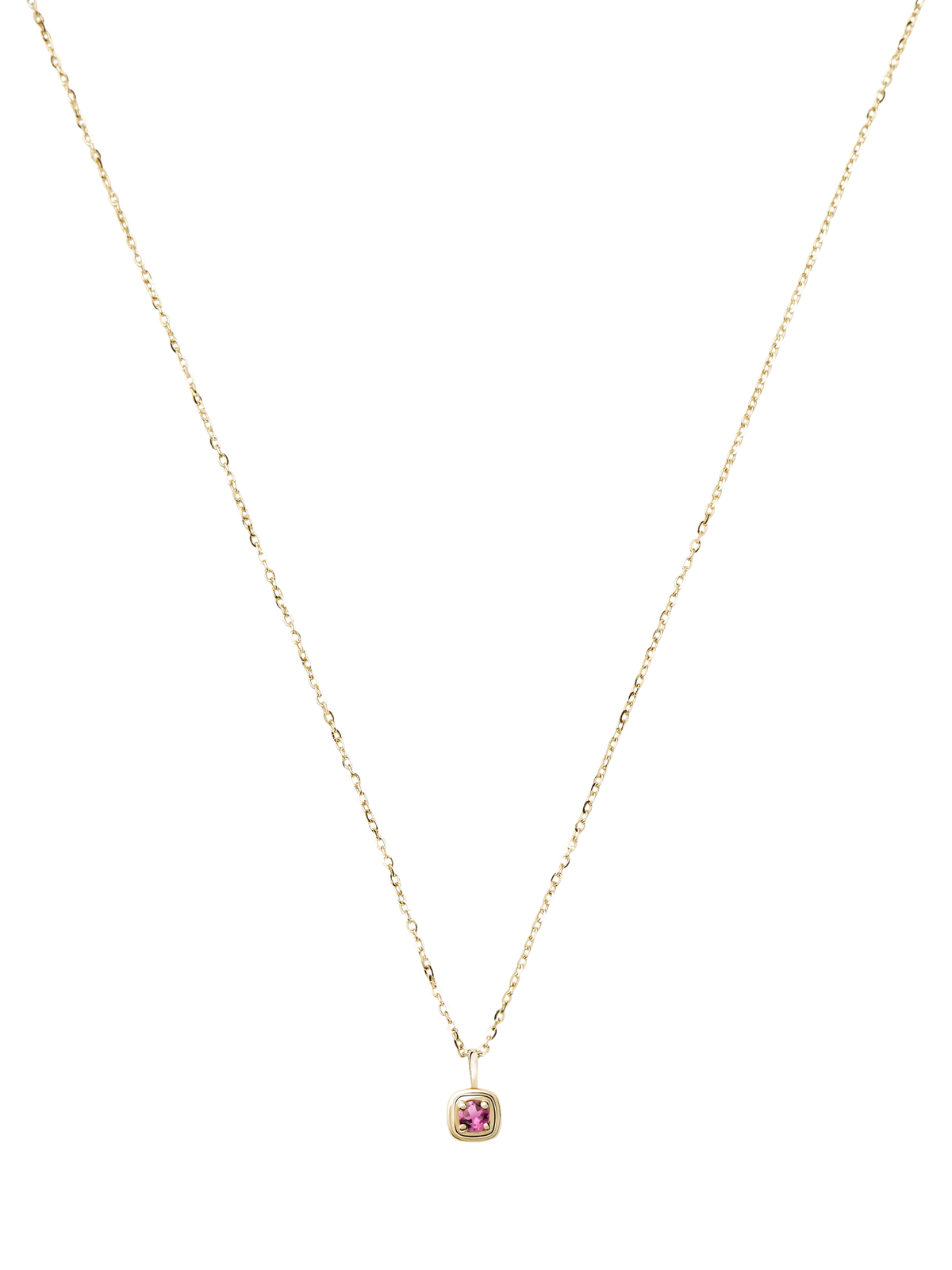 Missoma 14ct gold tourmaline pendant necklace - British product