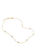 Missoma moonstone charm necklace gold plated vermeil, imported from the UK