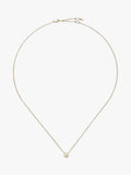 Missoma yellow gold solitaire diamond necklace 45cm - British product