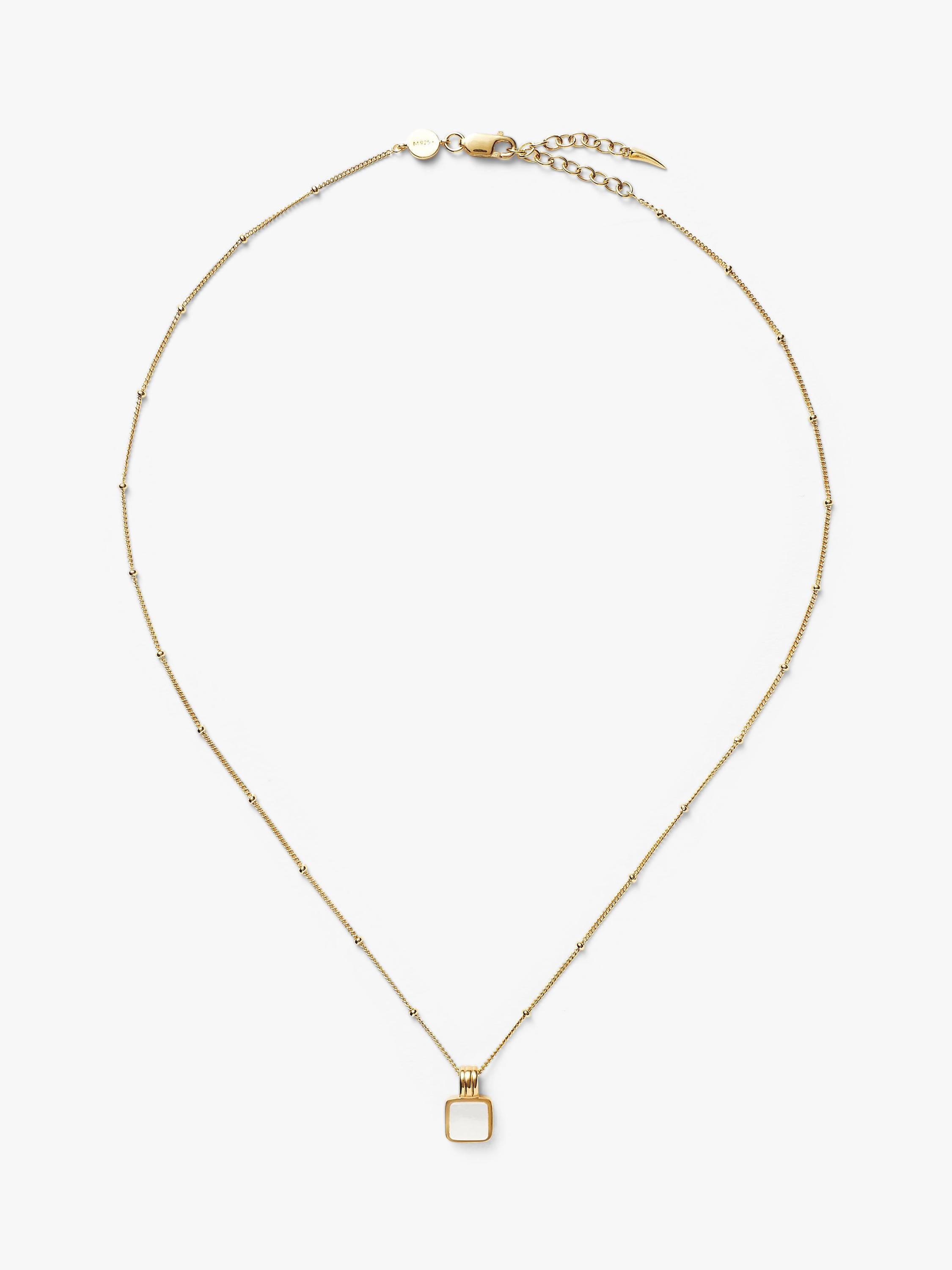 Missoma mother of pearl pendant necklace 45cm, UK version