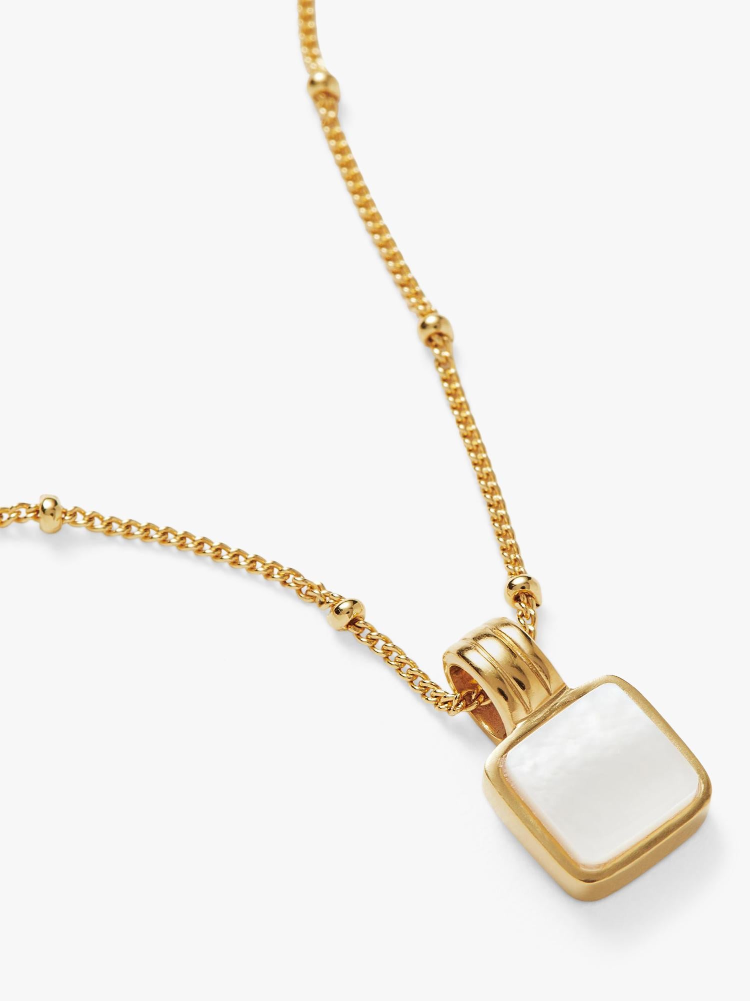 Missoma mother of pearl pendant necklace 45cm, UK version