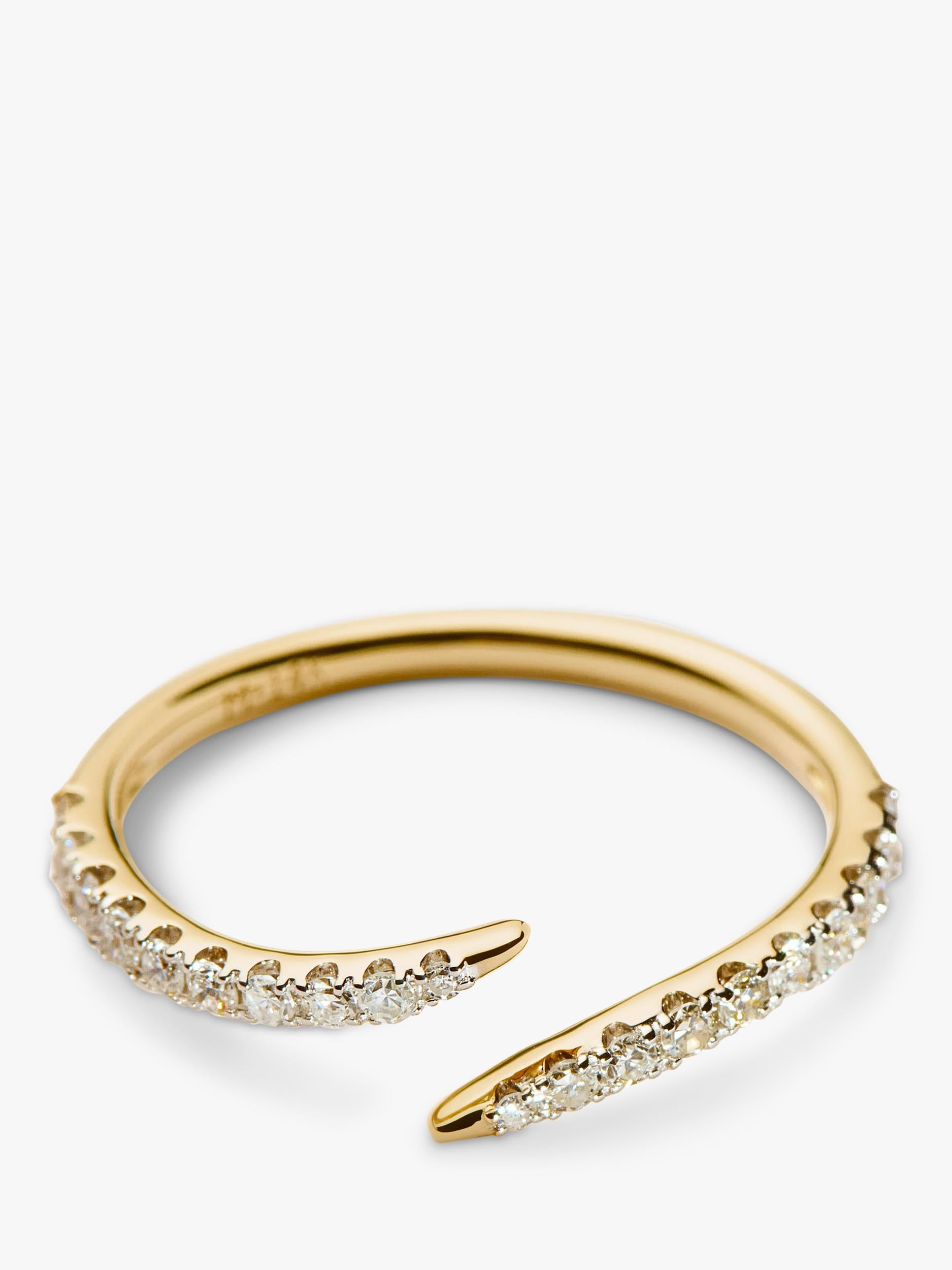 Missoma Fine Open Claw Diamond Ring 14ct gold - British product