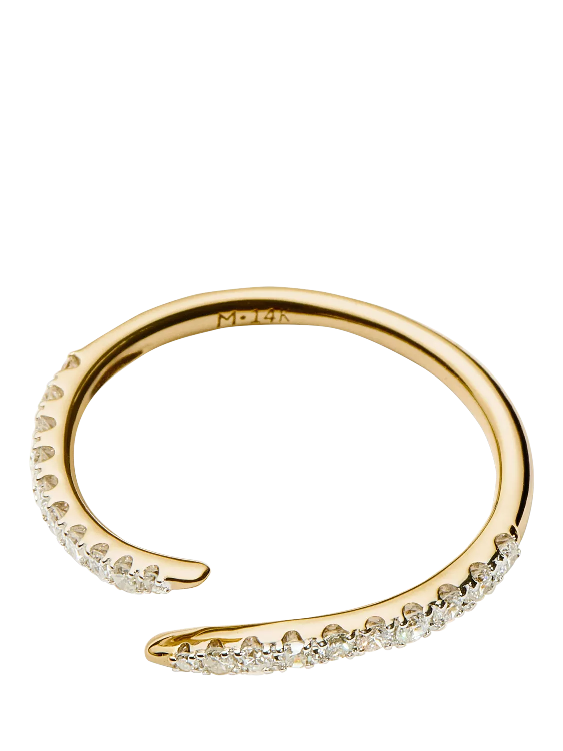 Missoma Fine Open Claw Diamond Ring in Gold
