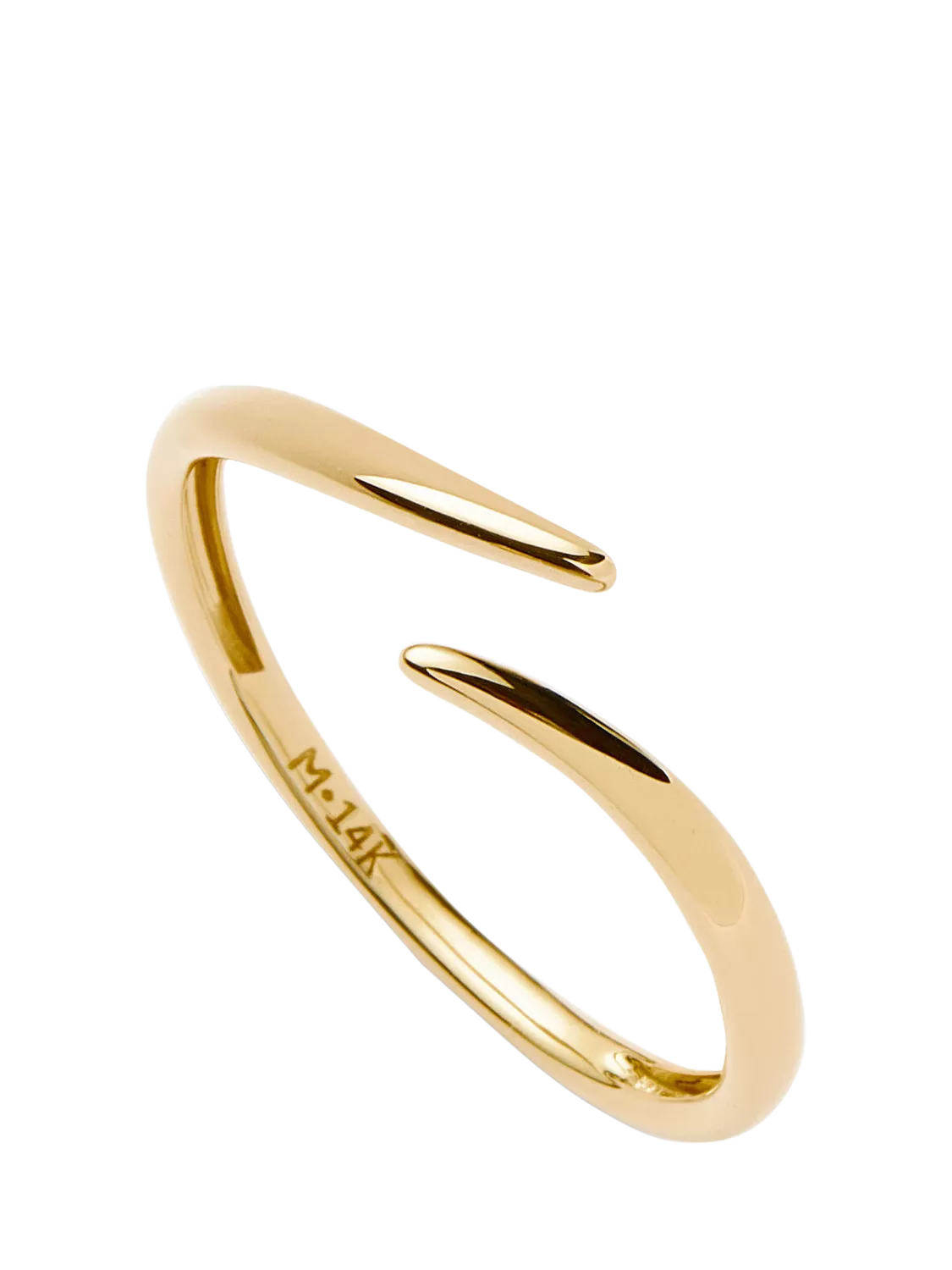 Missoma 14ct Yellow Gold Claw Ring