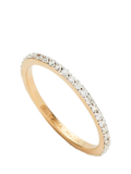 Missoma half eternity diamond ring yellow gold - British product