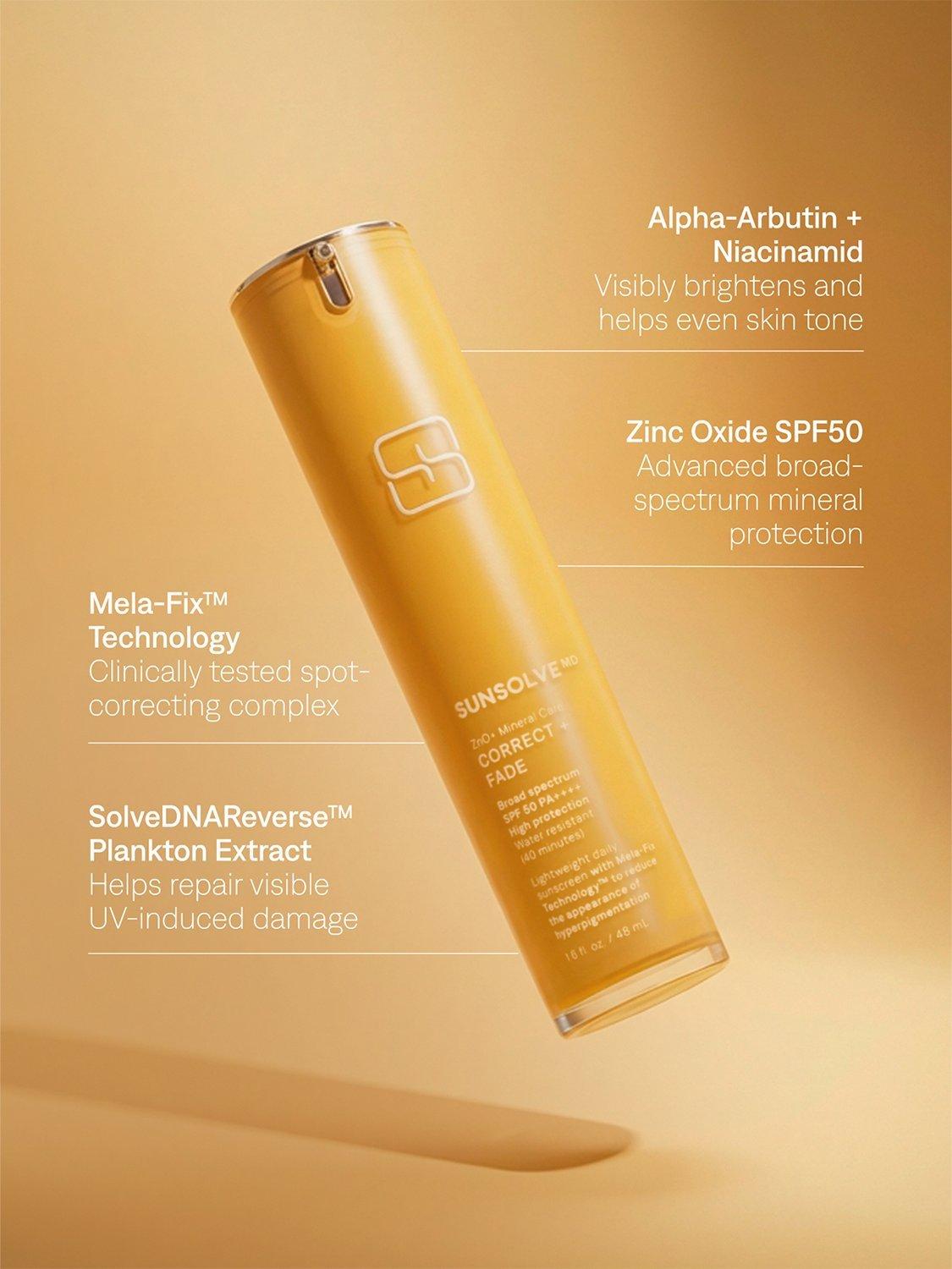SunsolveMD mineral correct and fade SPF 50 sunscreen 50ml (British brand)