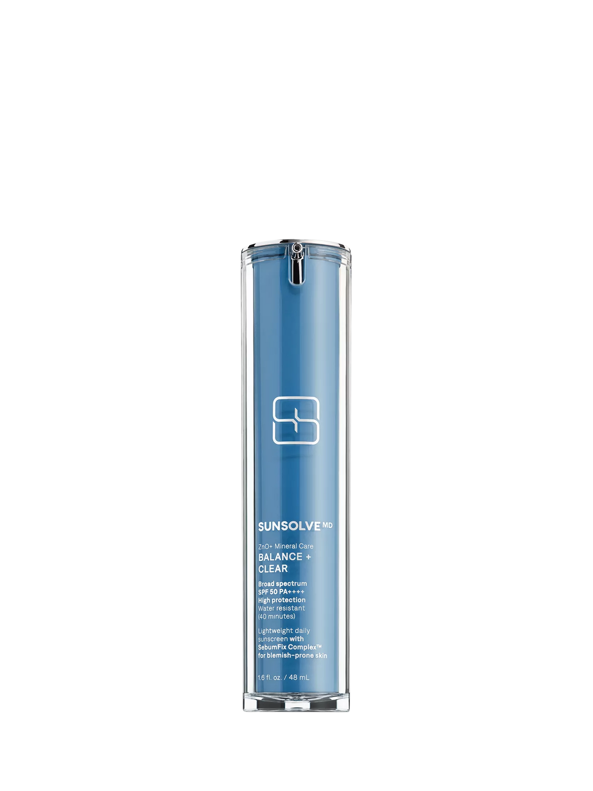 SunsolveMD mineral sunscreen Balance & Clear 48ml (British brand)