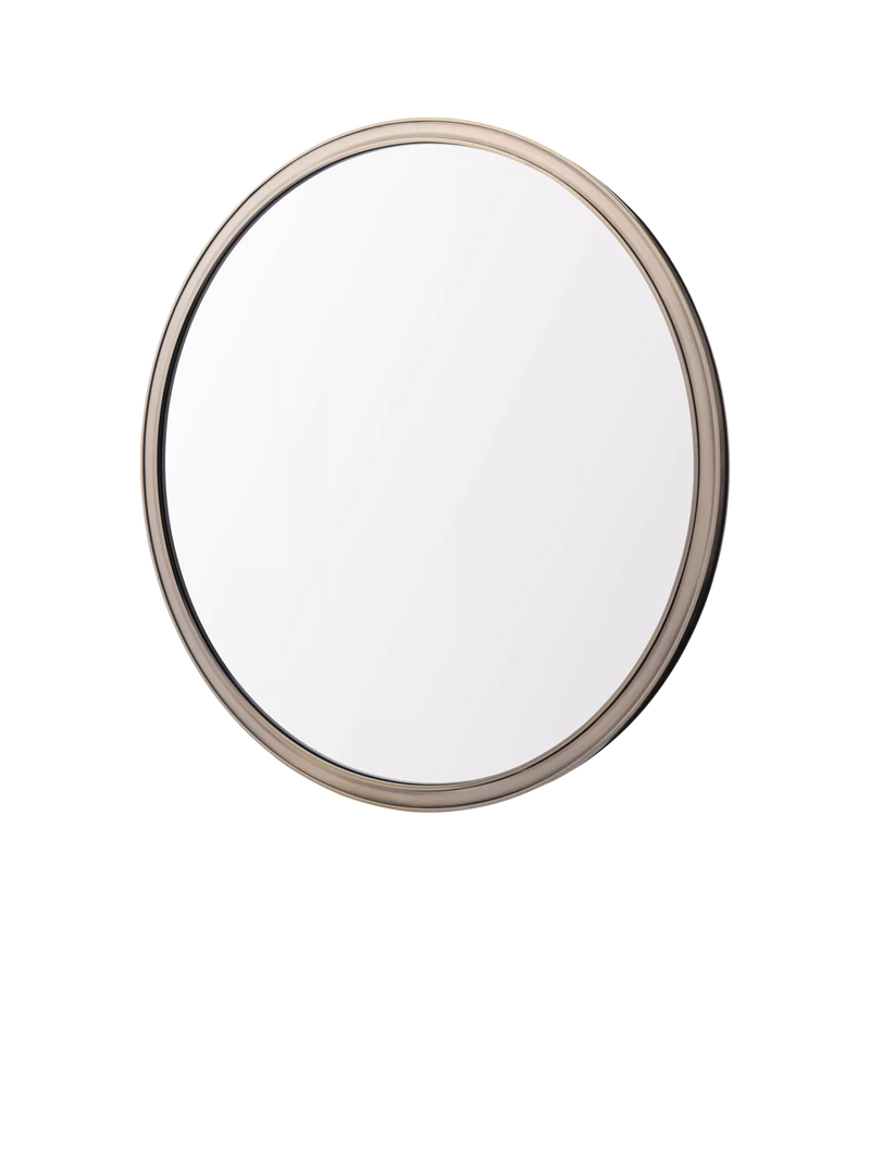 Laura Ashley round wall mirror antique brass 60cm, UK version