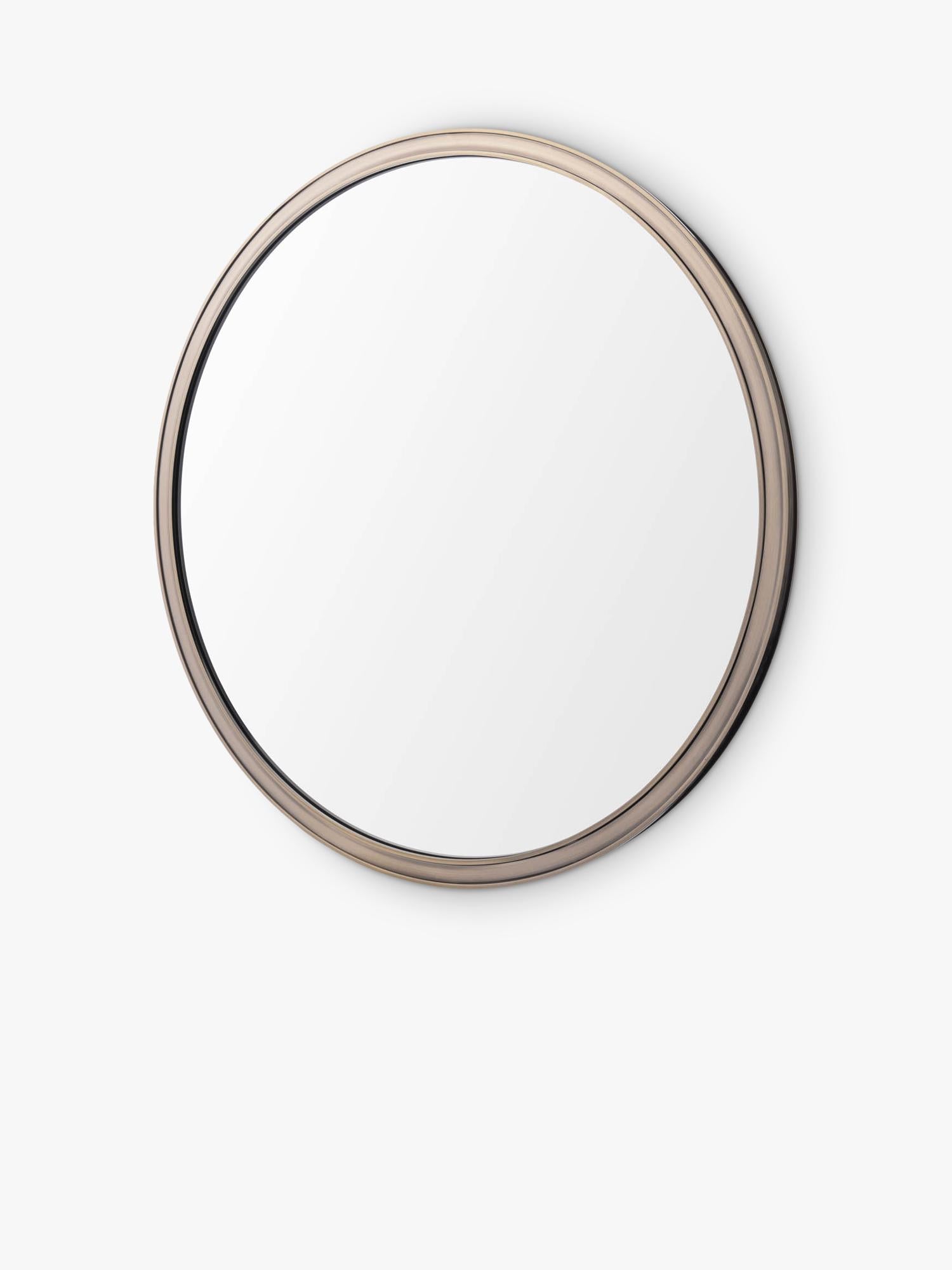 Laura Ashley round wall mirror antique brass 60cm, UK version