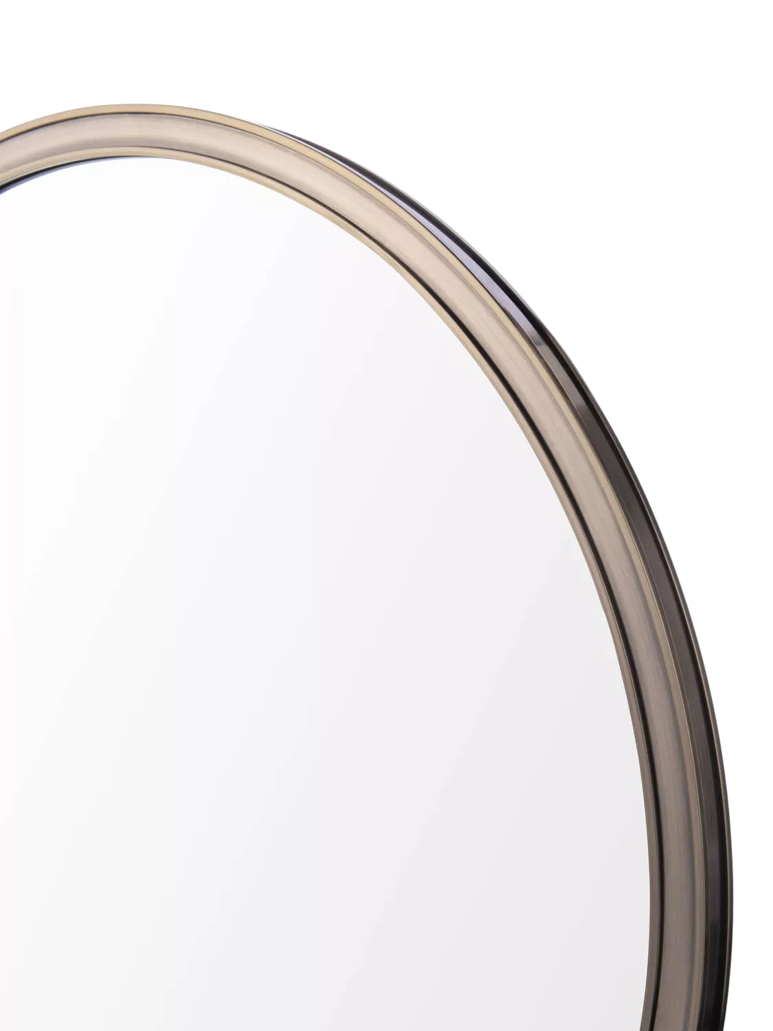 Laura Ashley round wall mirror antique brass 60cm, UK version