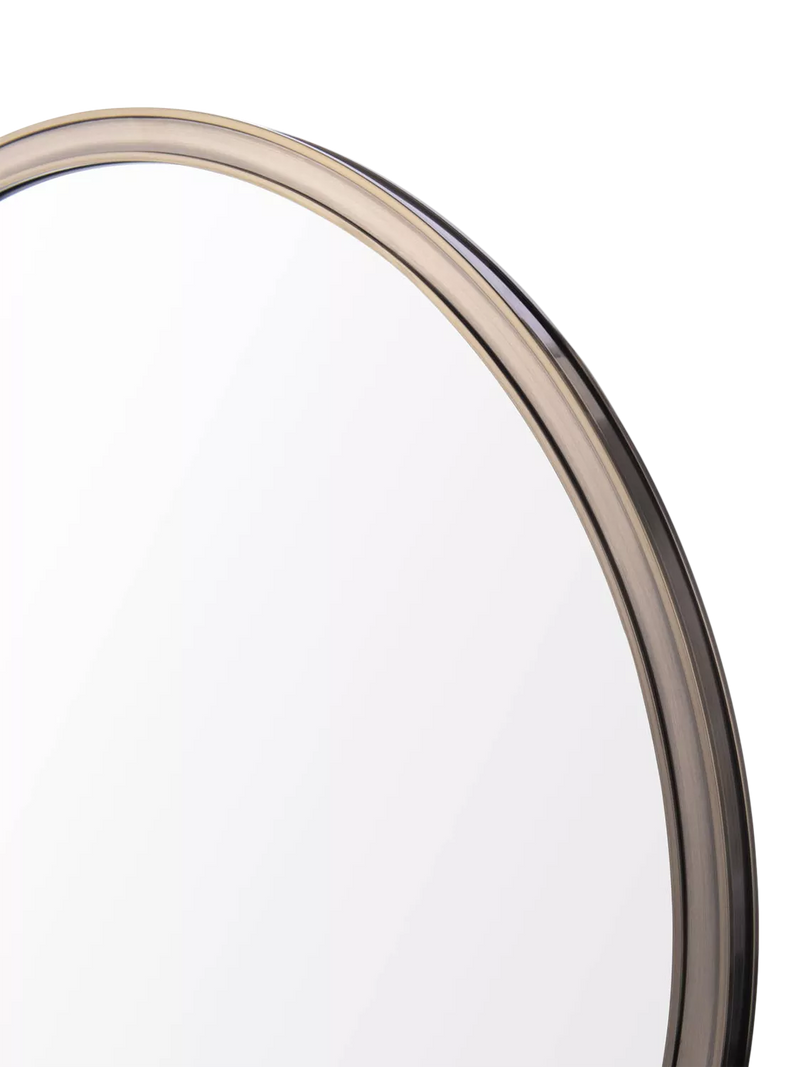 Laura Ashley round wall mirror antique brass 60cm, UK version
