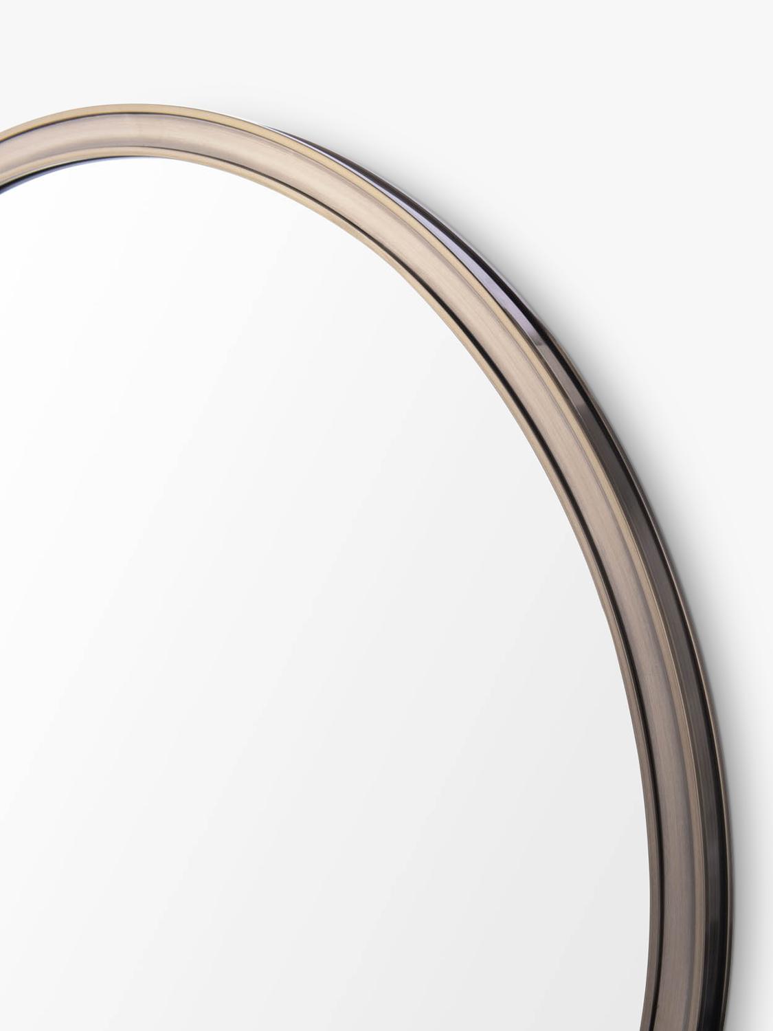 Laura Ashley round wall mirror antique brass 60cm, UK version
