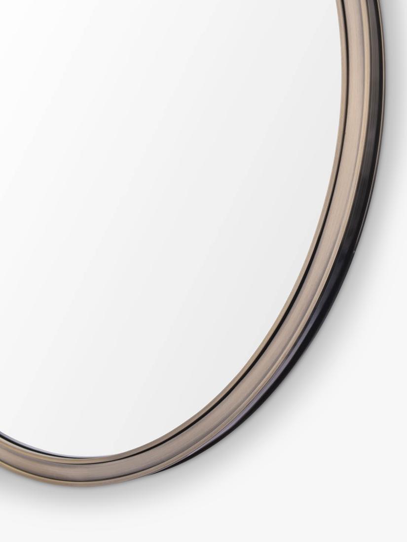 Laura Ashley round wall mirror antique brass 60cm, UK version