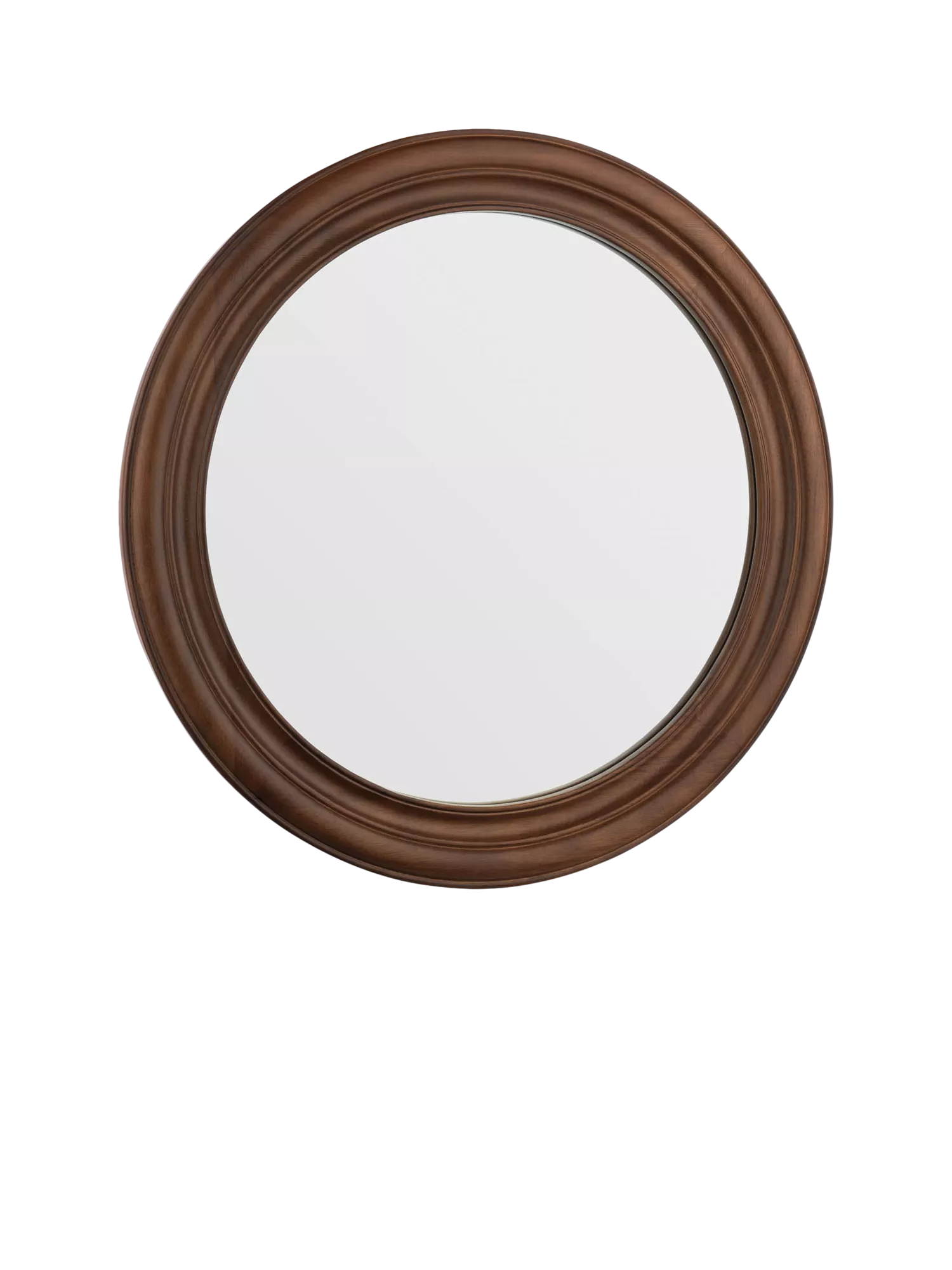 Laura Ashley round wall mirror 60cm dark stain, imported from the UK