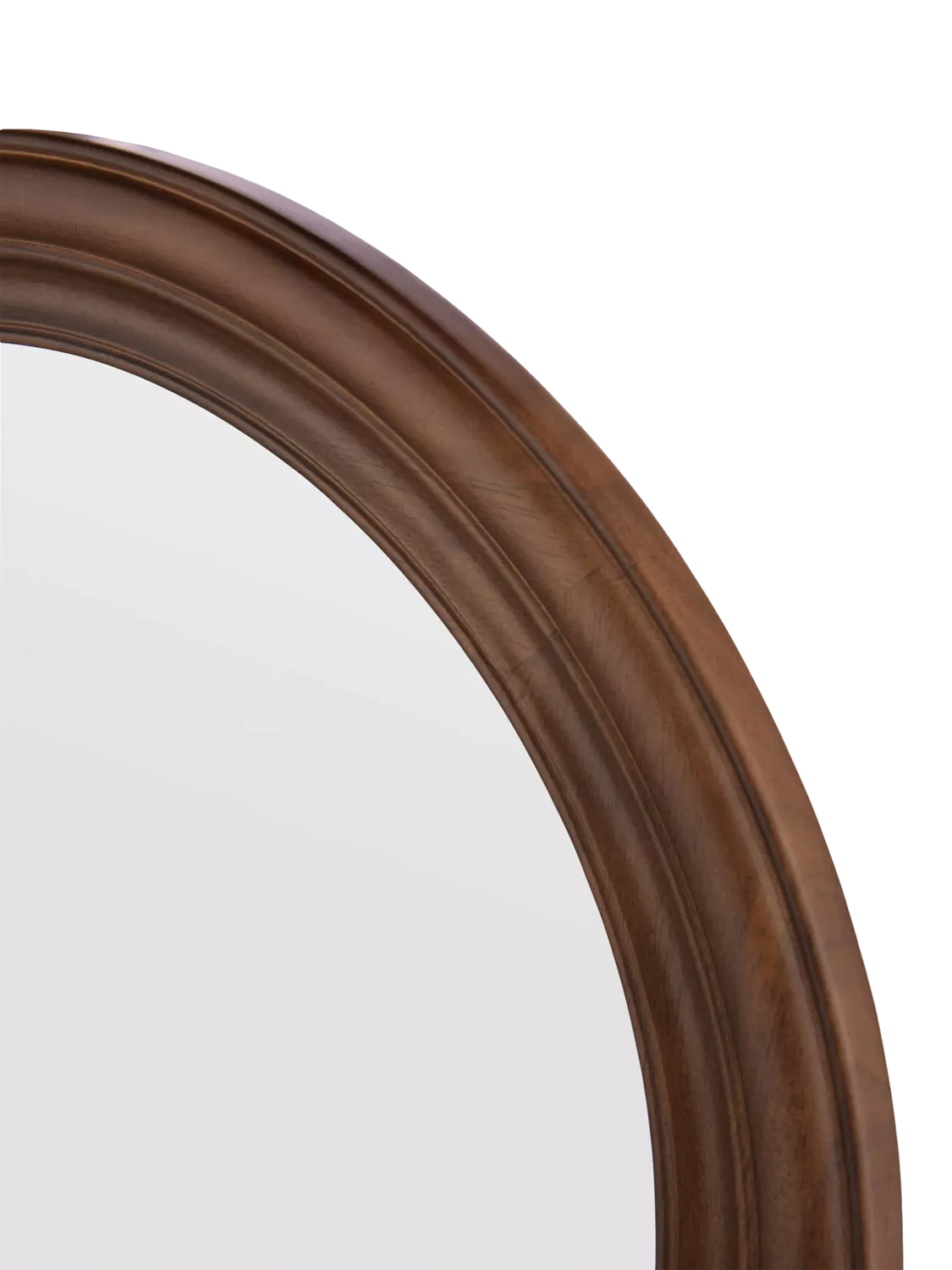 Laura Ashley round wall mirror 60cm dark stain, imported from the UK