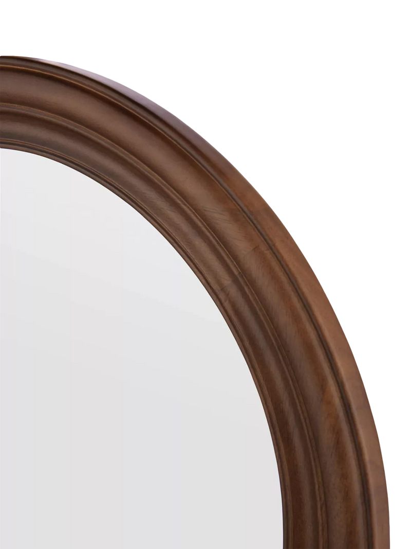Laura Ashley round wall mirror 60cm dark stain, imported from the UK