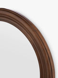 Laura Ashley round wall mirror 60cm dark stain, imported from the UK