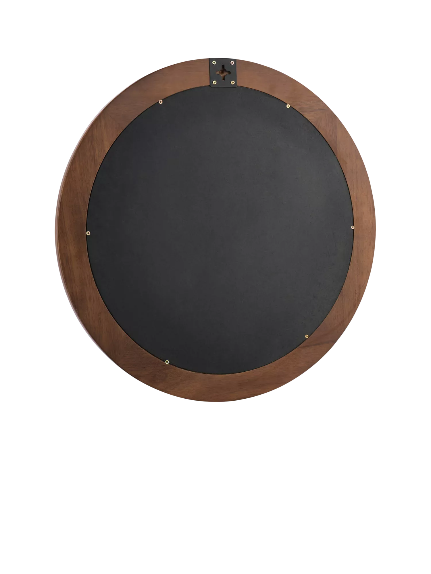 Laura Ashley round wall mirror 60cm dark stain, imported from the UK
