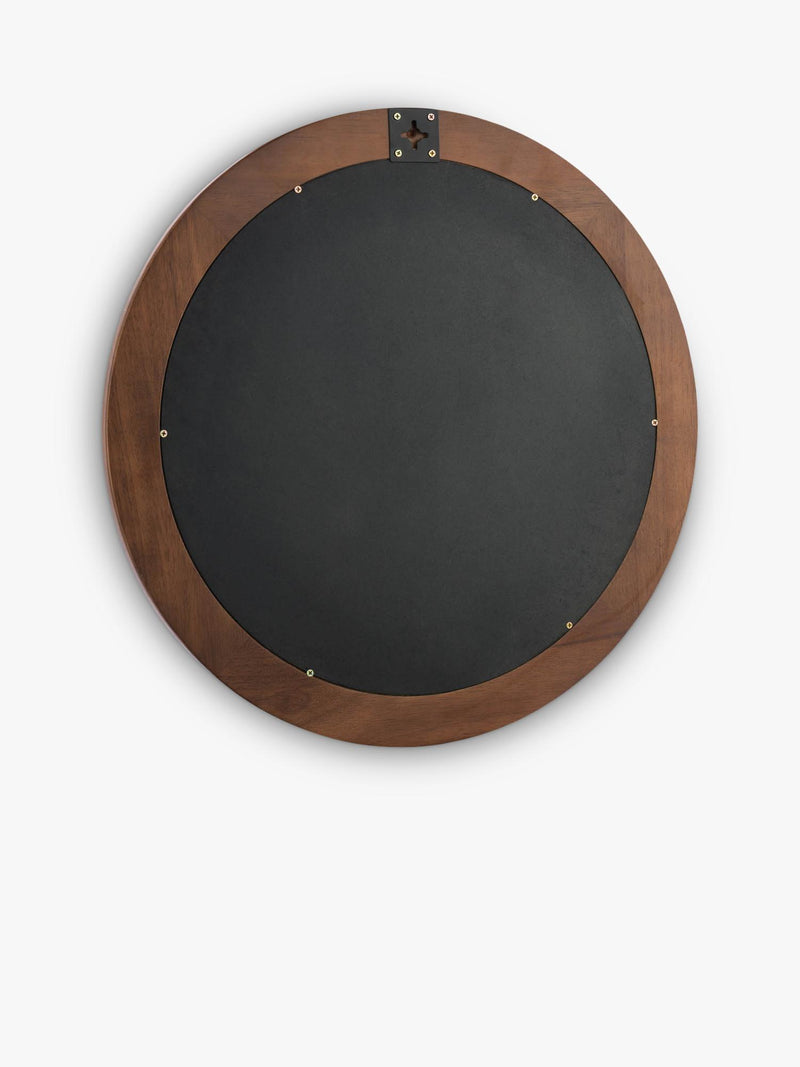 Laura Ashley round wall mirror 60cm dark stain, imported from the UK