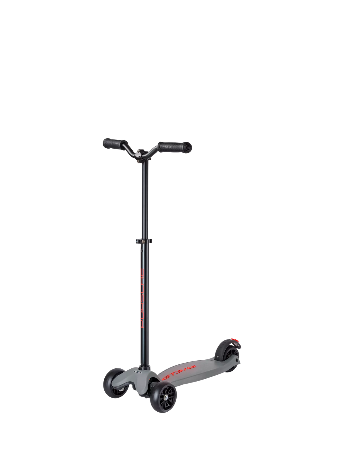 Micro Scooters Kickboard Deluxe LED Porsche Edition scooter metallic stone grey, imported from the UK