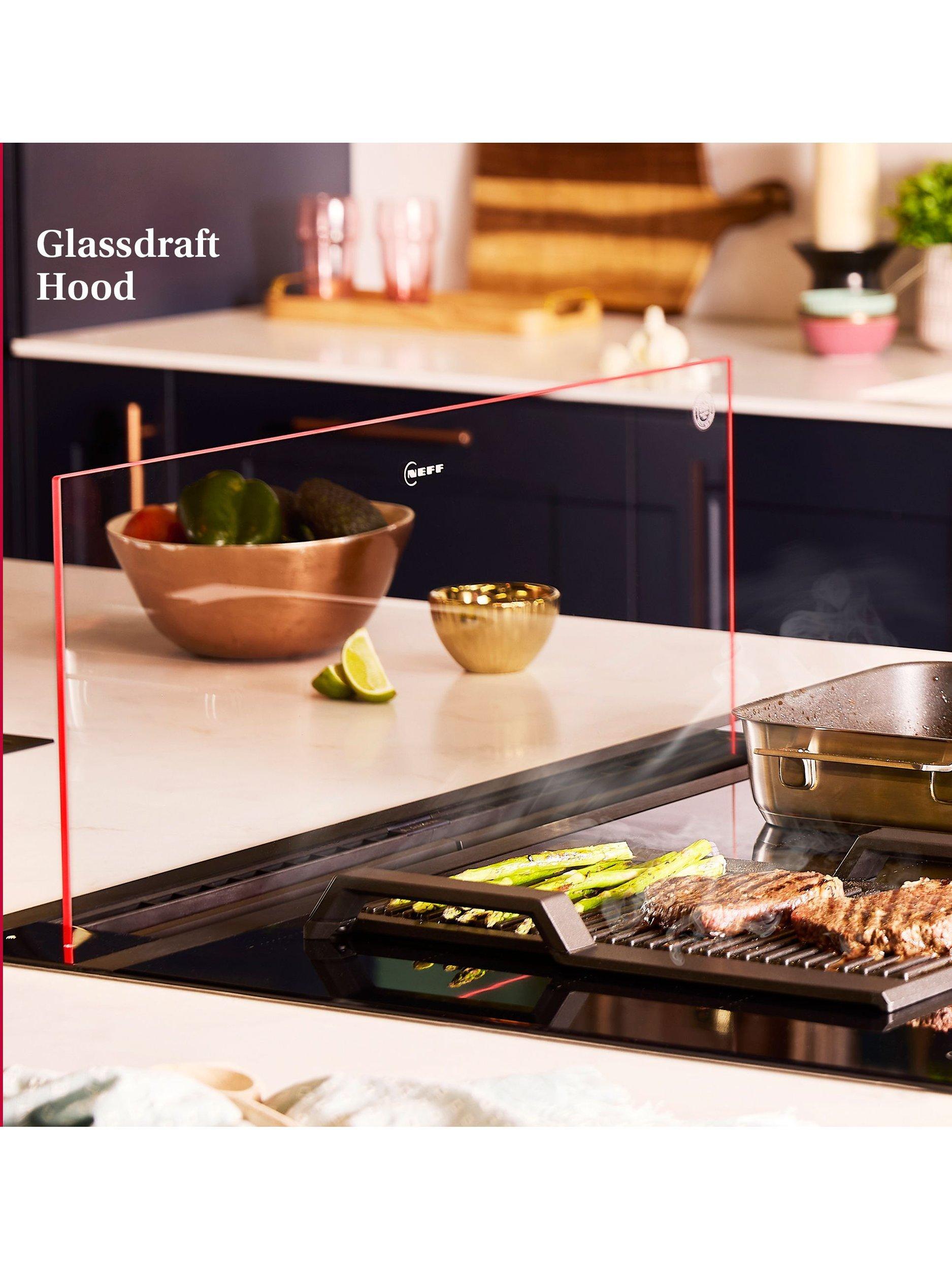 Neff downdraft cooker hood 90cm black glass (British brand)