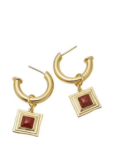 John Lewis Daisy London Jasper Drop Earrings Gold- Buy online at McGrocer