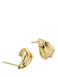 Daisy London mini gold wave stud earrings (British brand)