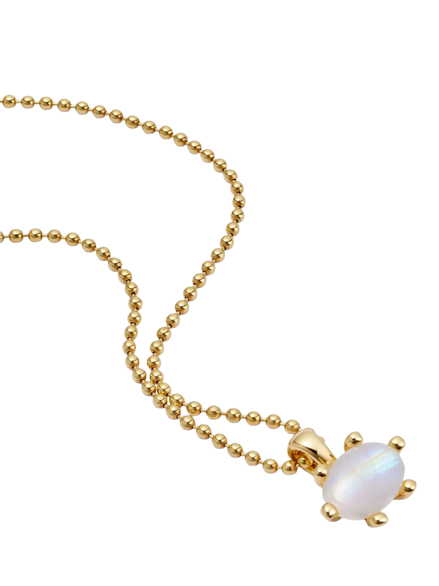 Daisy London gold moonstone claw necklace (British brand)