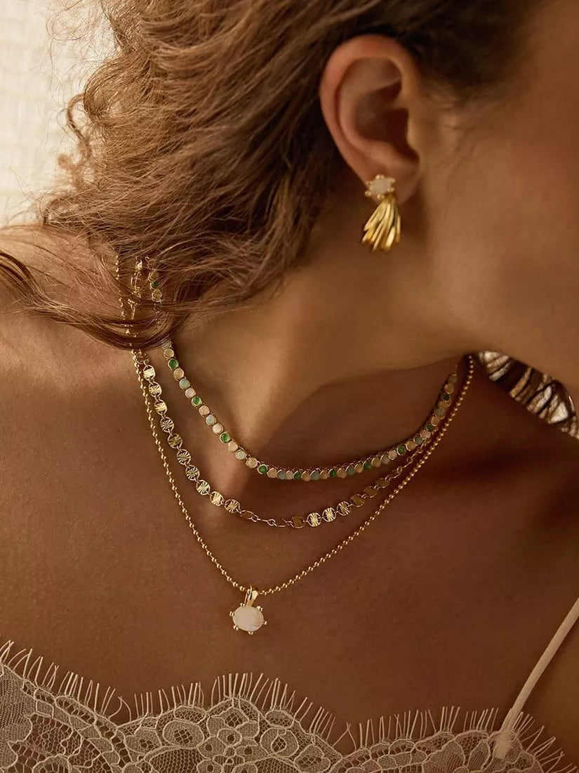 Daisy London gold moonstone claw necklace (British brand)