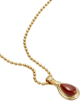 Daisy London gold plated jasper pendant necklace (British brand)