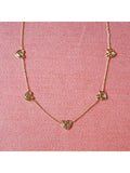 Daisy London 18ct gold plated scribble heart necklace - British product