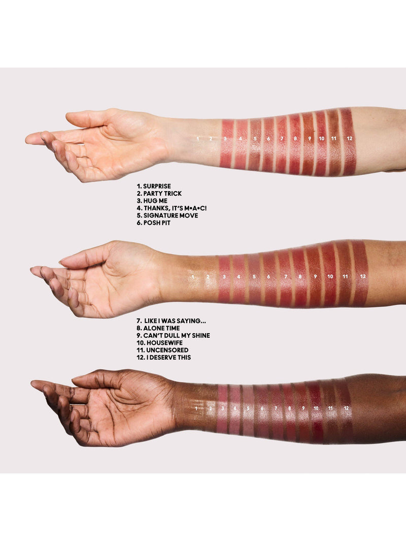MAC Lustreglass Sheer-Shine Lipstick 3.5g (British brand)