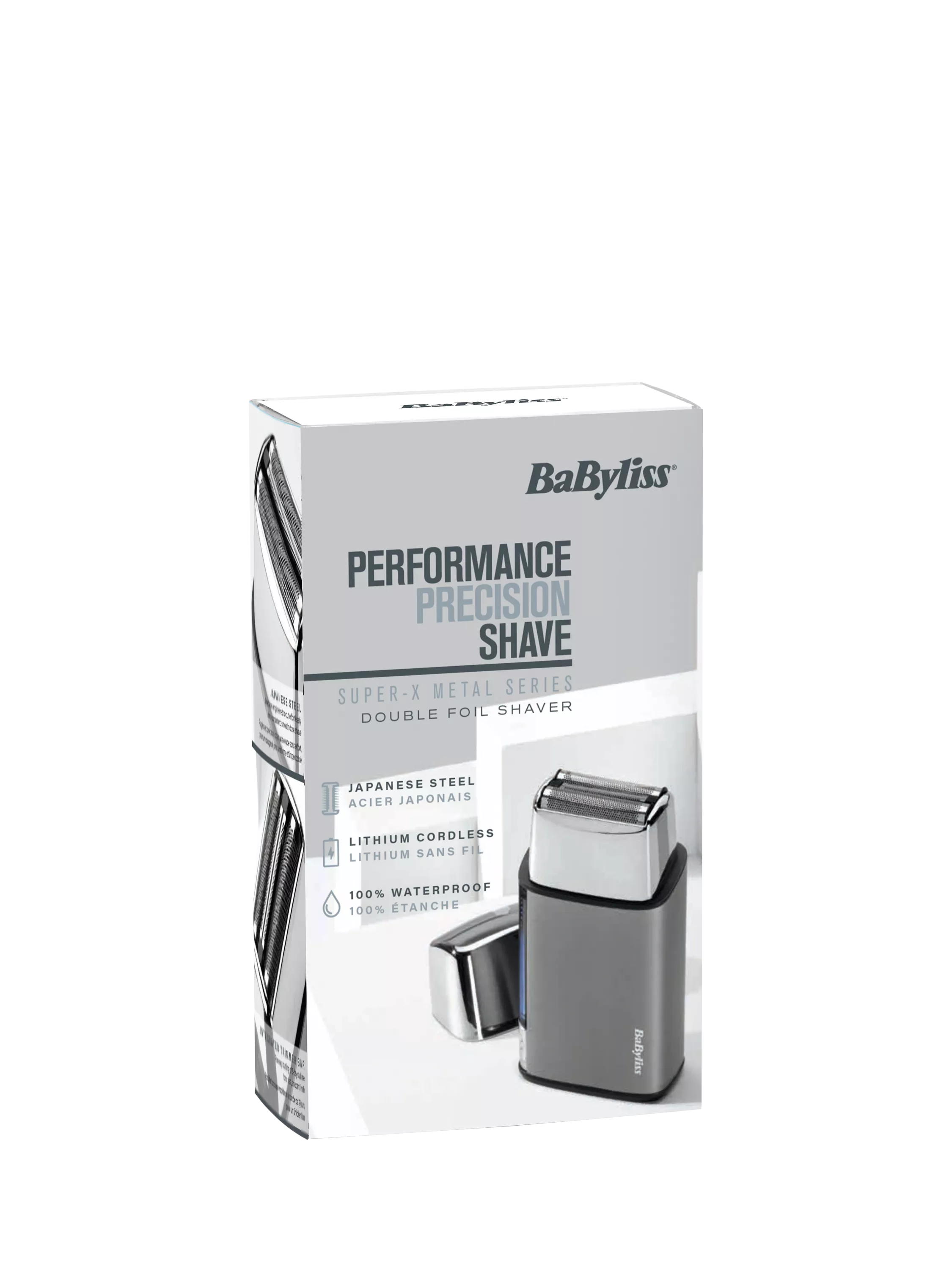BaByliss Super-X double foil shaver silver, UK version