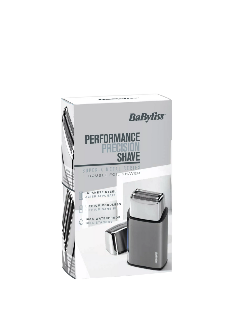 BaByliss Super-X double foil shaver silver, UK version