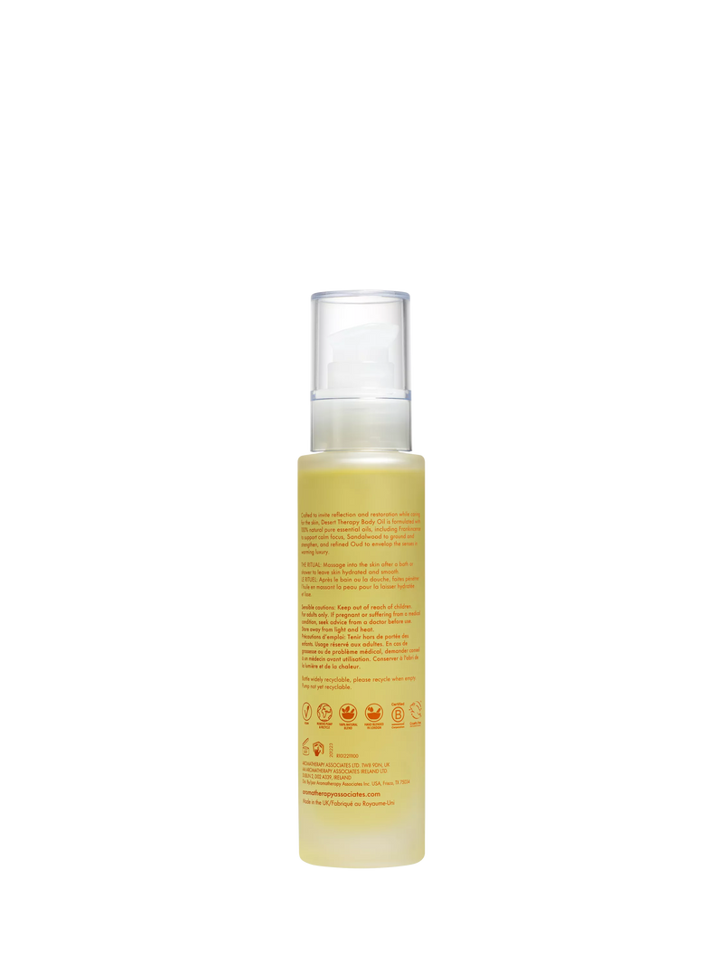 Aromatherapy Associates Desert Therapy body oil 100ml, imported from the UK