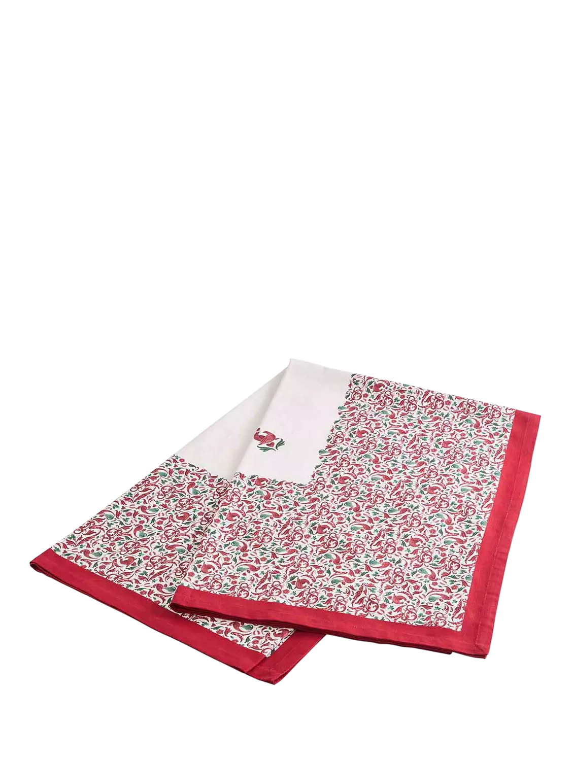 Spode Yuletide cotton tablecloth red 180x140cm (British brand)