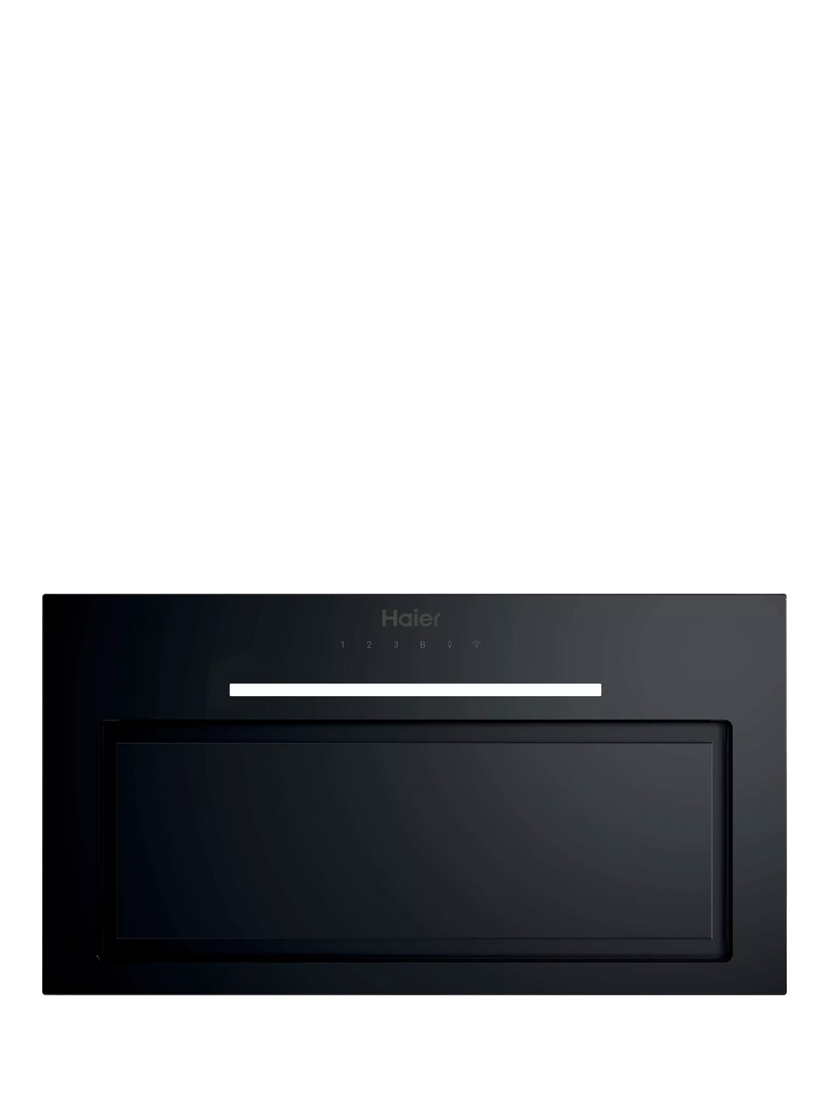 Haier 52cm canopy cooker hood black glass - British product