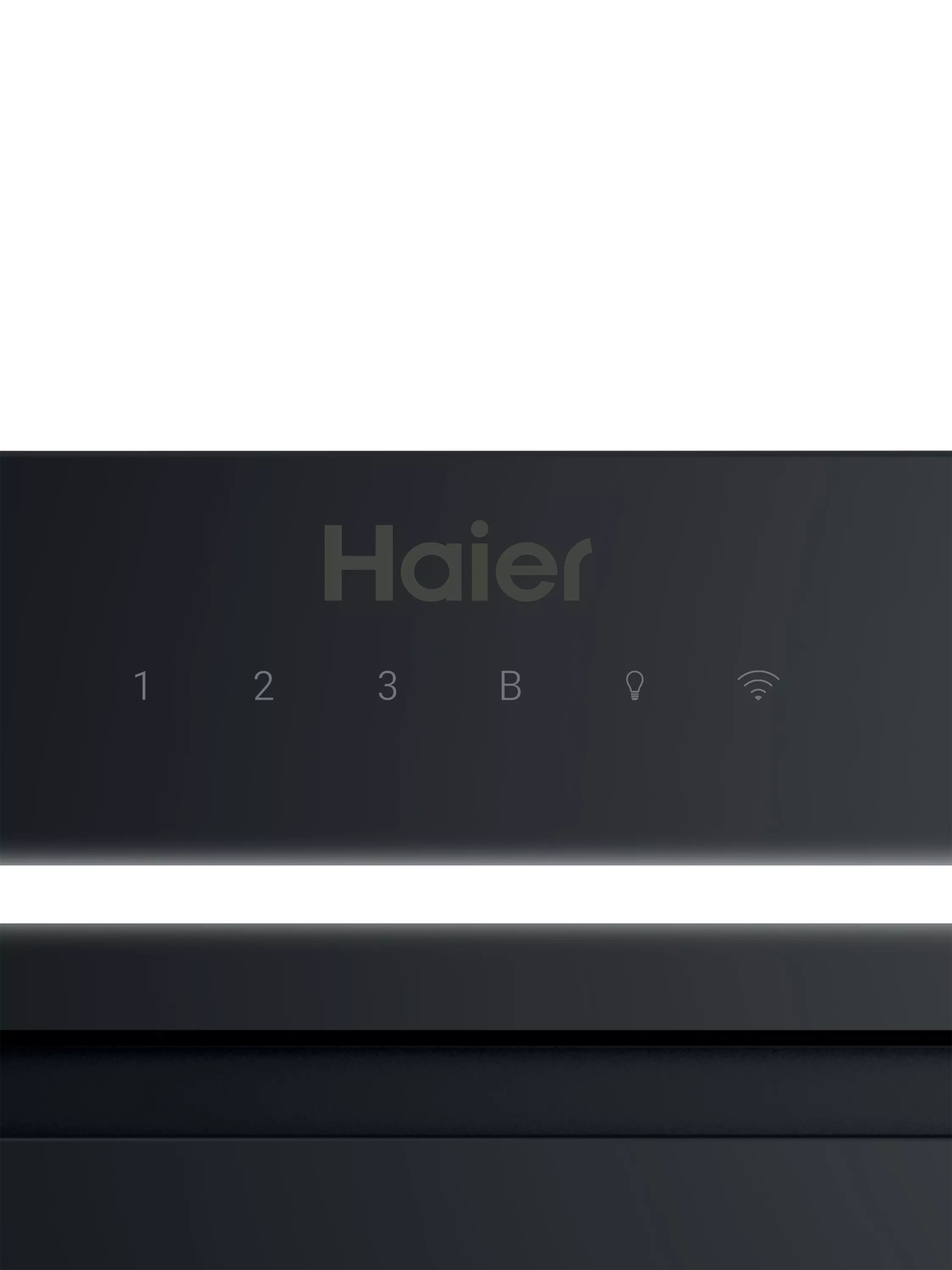 Haier 52cm canopy cooker hood black glass - British product
