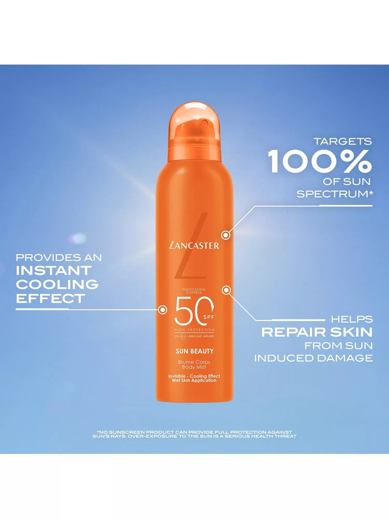 Lancaster sunscreen body mist SPF 30 200ml, imported from the UK