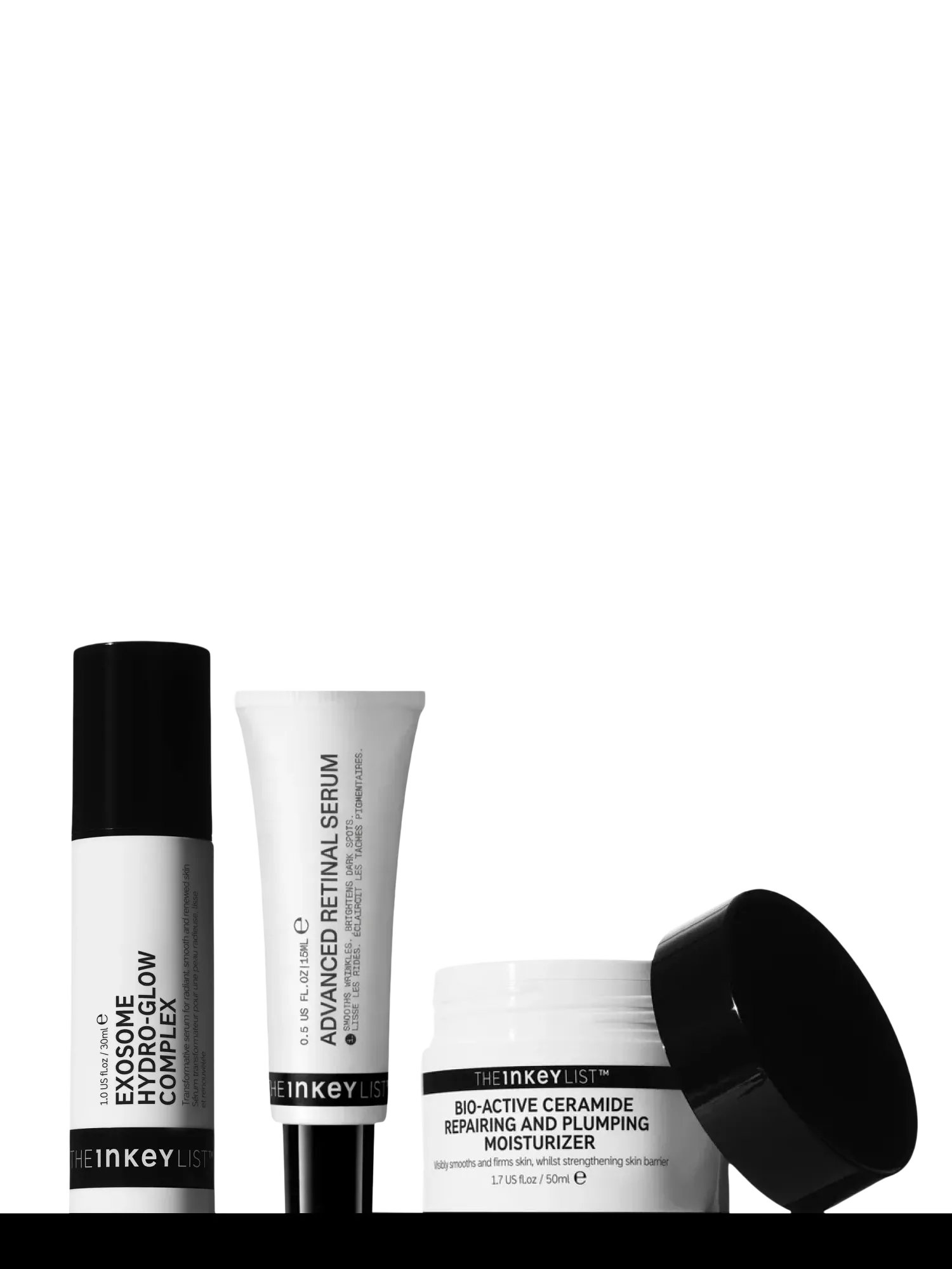The INKEY List Skin Longevity Trio skincare gift set - British product