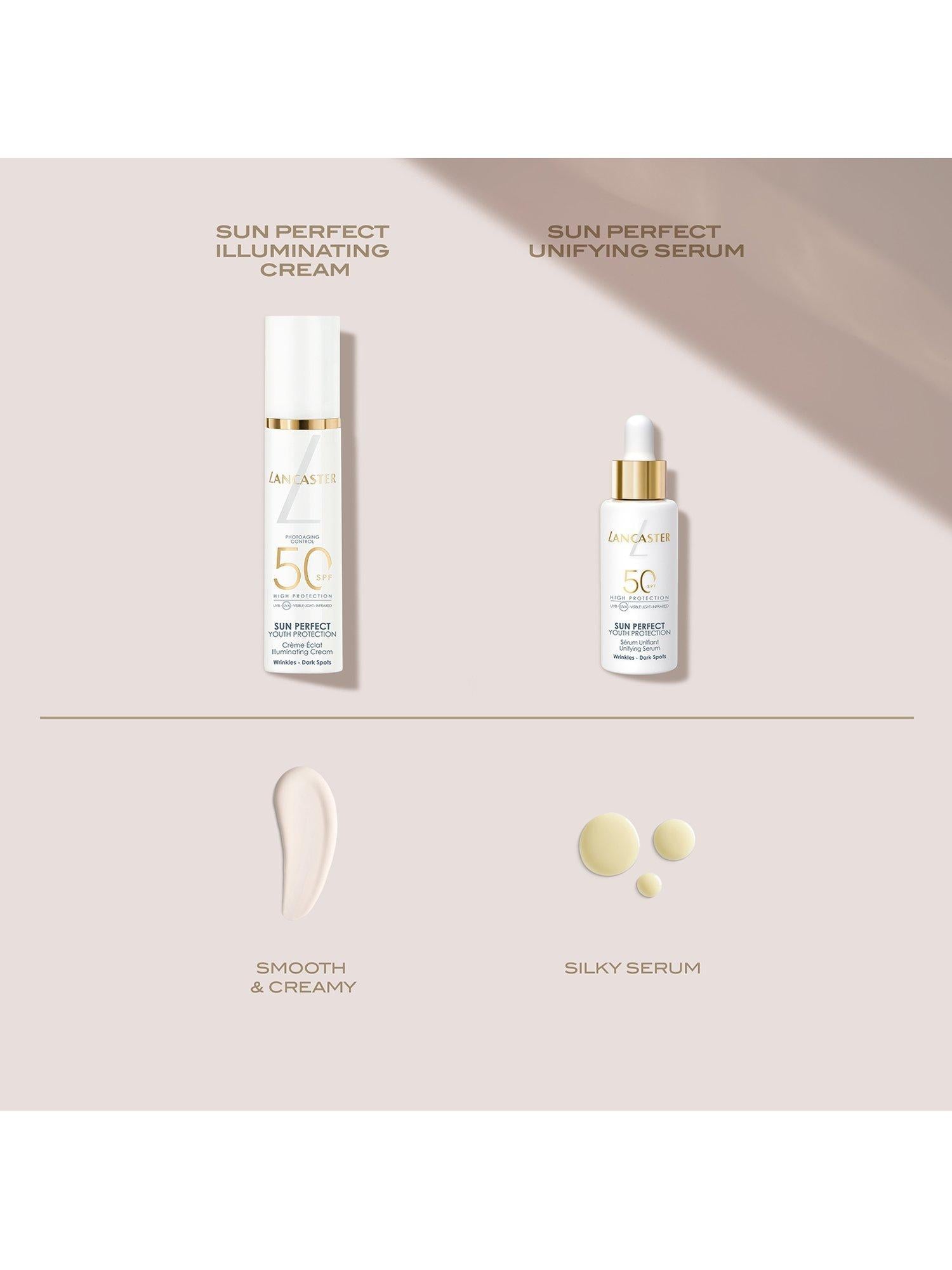 Lancaster Sun Perfect Illuminating Cream SPF 50 50ml, imported from the UK