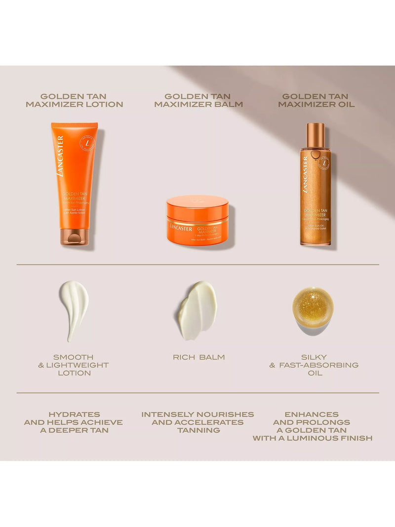 Lancaster Golden Tan Maximiser after sun lotion 250ml, imported from the UK