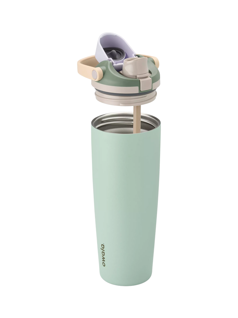 Owala FreeSip Sway stainless steel drinks bottle 850ml Eucalyptus - British product