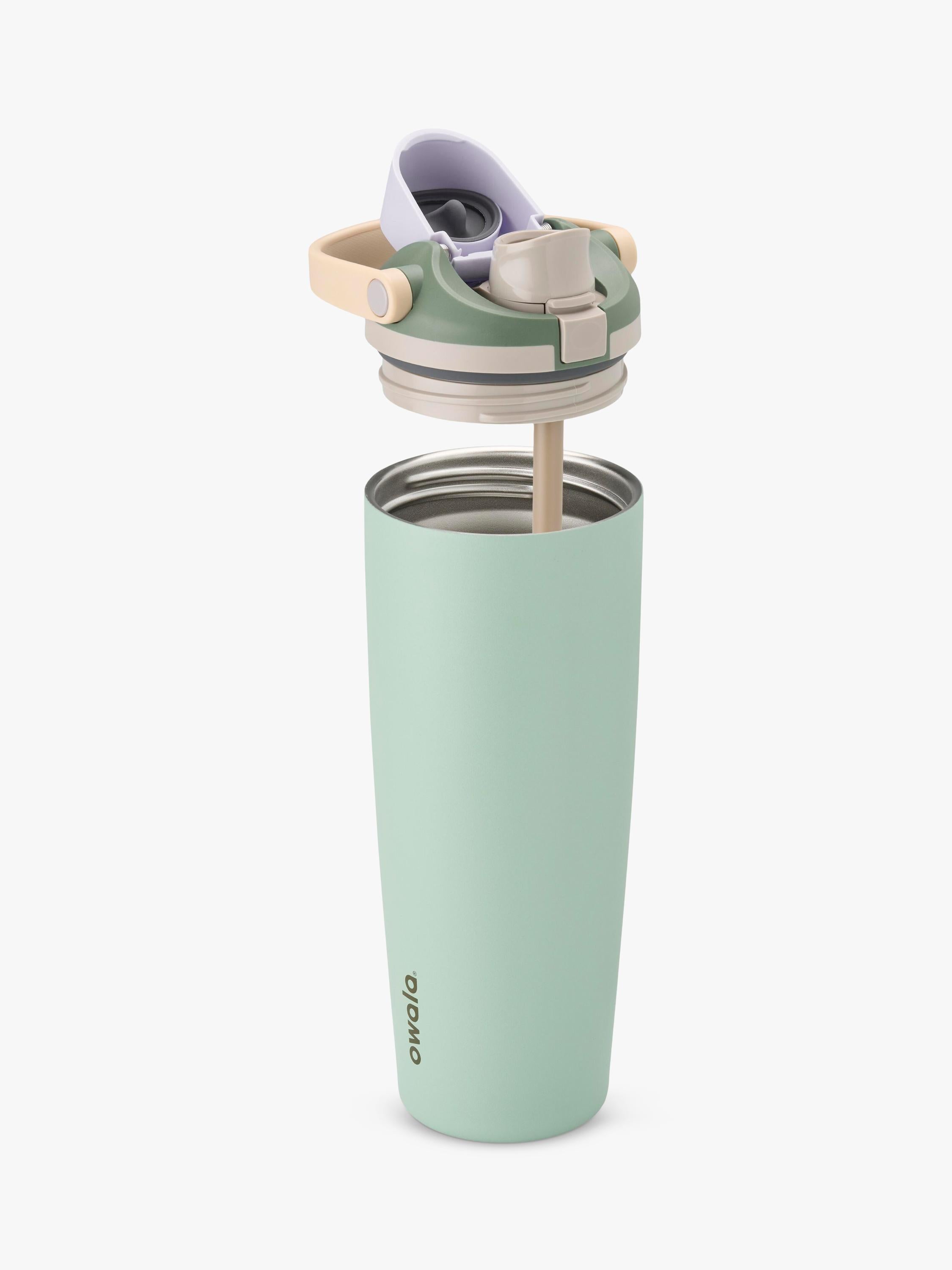 Owala FreeSip Sway stainless steel drinks bottle 850ml Eucalyptus - British product