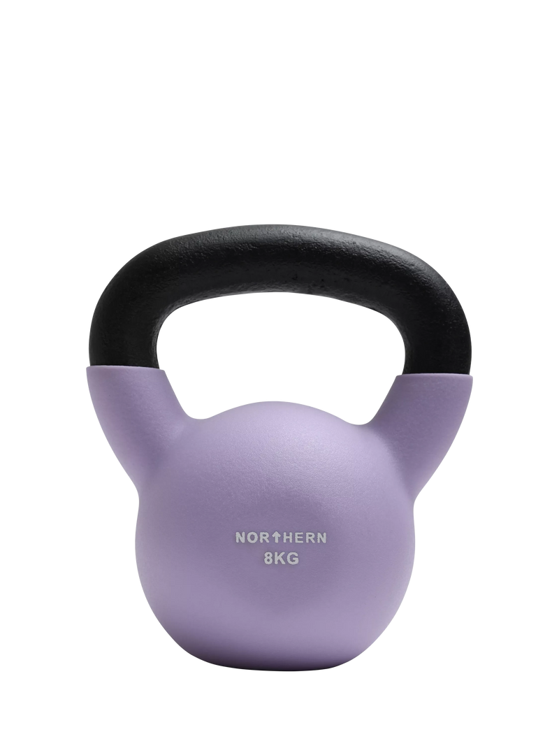 Northern Gym Equipment neoprene coated kettlebell 8kg, imported from the UK