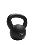 Northern Gym Equipment Neoprene Coated Cast Iron Kettlebell, 8kg, Black