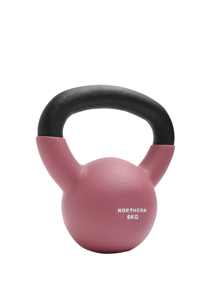 Northern Gym Equipment Neoprene Coated Cast Iron Kettlebell 6kg