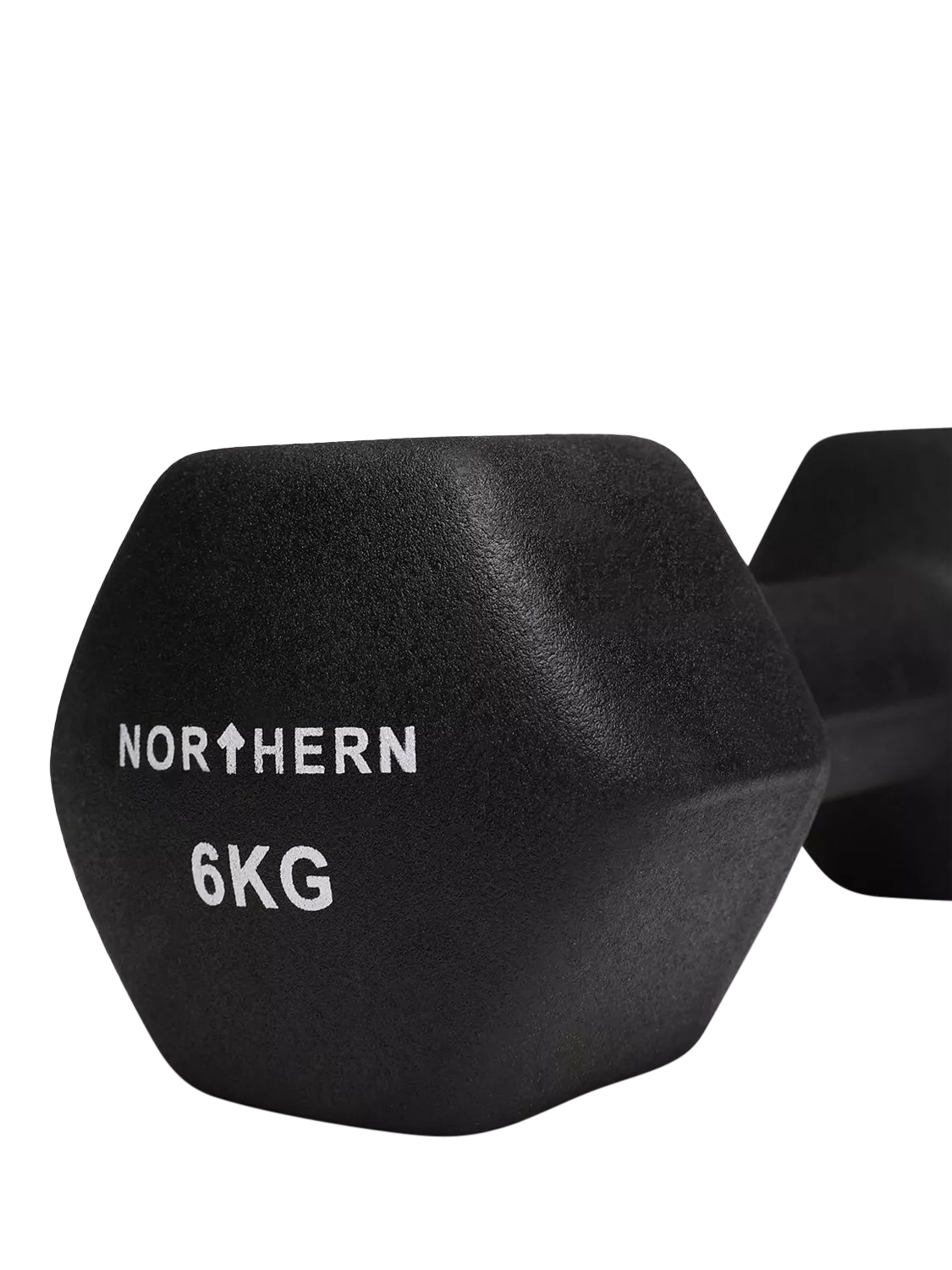 Northern Gym Equipment neoprene hex dumbbell black 6kg - British product